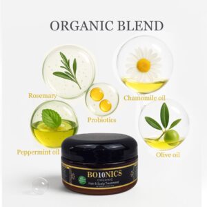 Alternative view of Bo10nics Organic Scalp Regimen and Hair Moisturizer - Anti Itch Scalp Treatment with Soothing Effect - Natural Treatment for Hair Against Hair Breakage, Dandruff, Hair Fall – Luxurious Formula with 8 Essential Oils